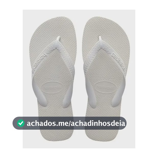 Chinelo Top Havaianas Liso Branco