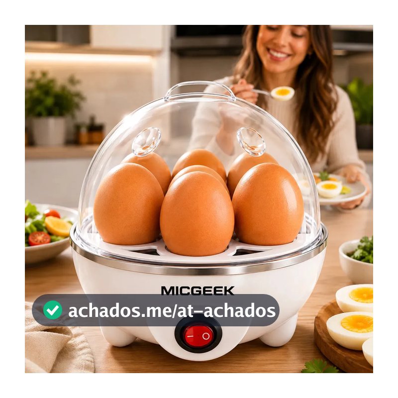 Cozedor De Ovos Automático Panela A Vapor Elétrica Legumes Elétrica Portátil Prático Rápido 7 Ovos Em 5min Micgeek