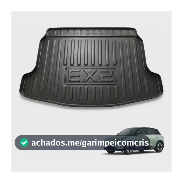 Tapete Bandeja Porta Malas Geely Ex2 2026 Automotivo Preto