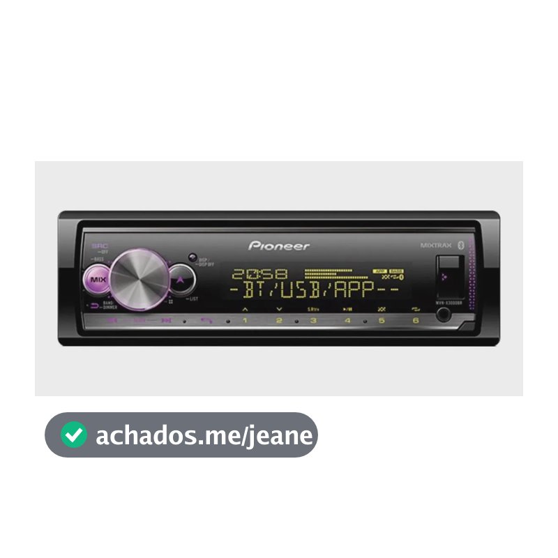 Som Automotivo Pioneer Mvh X3000 Com Usb E Bluetooth