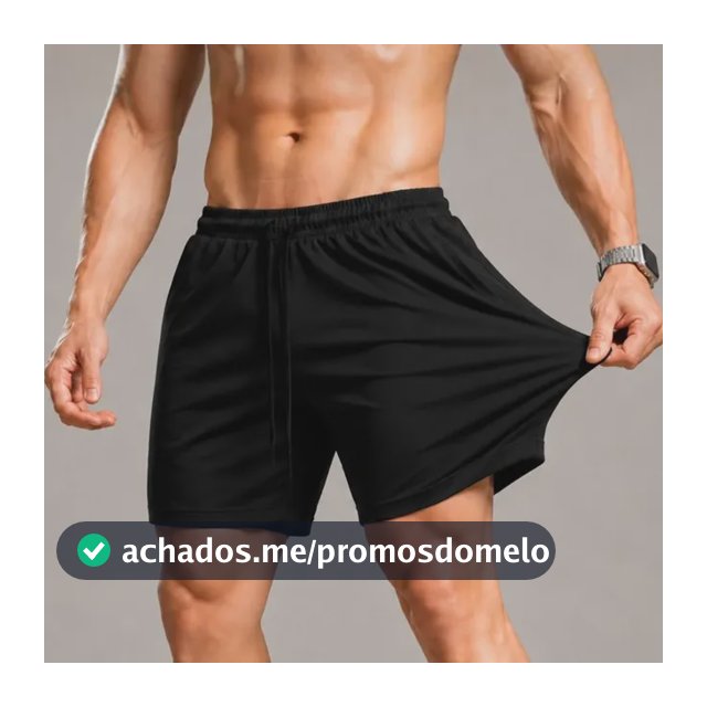Short Praia Masculino Bermuda Tactel Elastano Academia