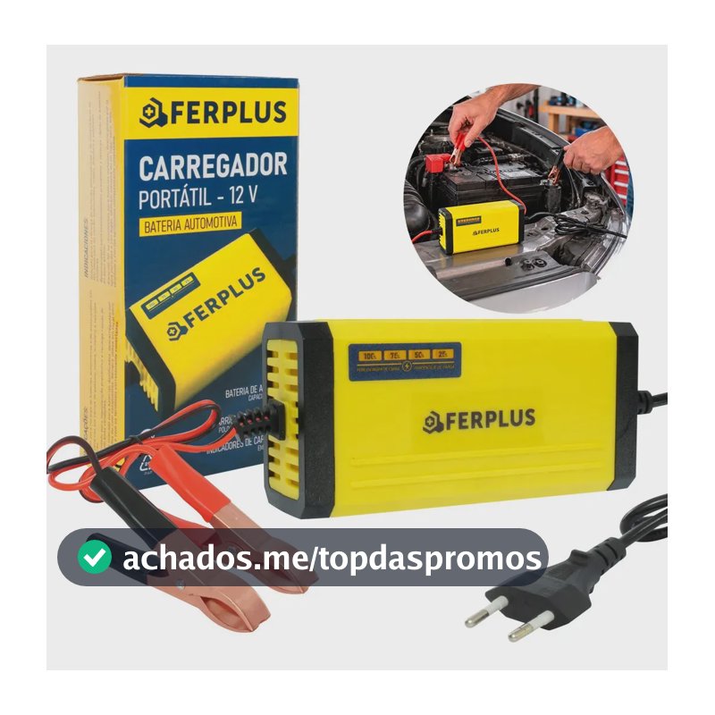 Carregador 12v 24w Bivolt 2a Moto Carro Inteligente