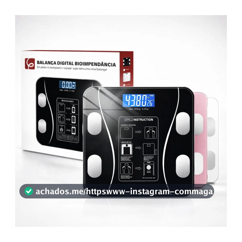 Eps-6905 Balança Epsilon Inteligente Bluetooth Com App, Lcd, Vidro Temperado, 180kg