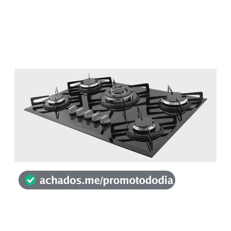 Cooktop Philco Cook Chef 5 TC Snap In Bisotê Cor Preto