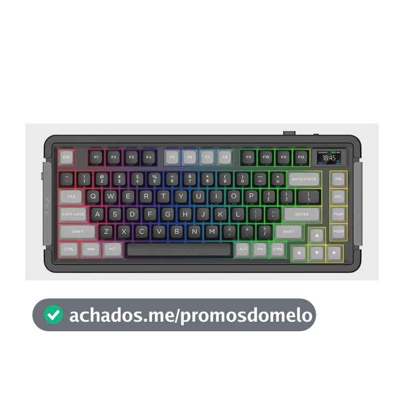 Teclado Mecânico Aplus Zion Lcd Bluetooth Switch Gateron