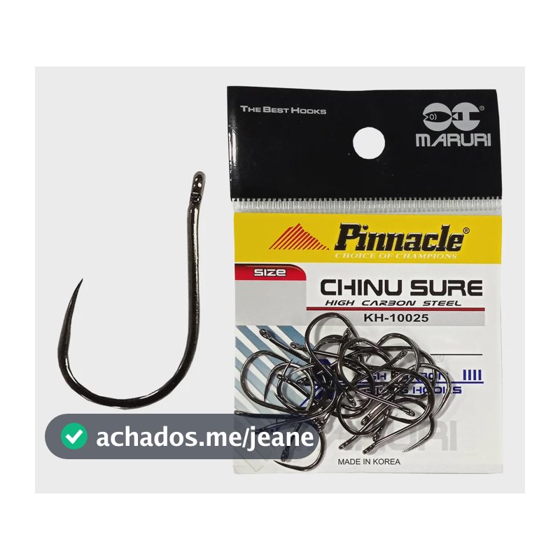 Cartela Anzol Pinnacle Chinu Sure N6 - Maruri