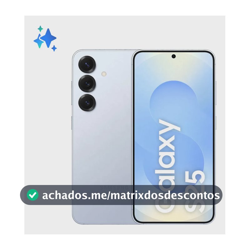 Samsung Galaxy S25 5G, 256GB, 12GB, Câmera Tripla - Azul claro
