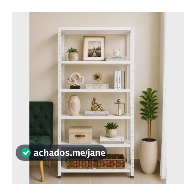 Estante Armário De Aço 6 Bandejas 90cm Branca Branco