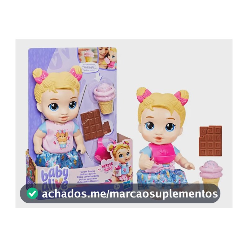 Boneca Baby alive Guloseimas Magicas Harper Hasbro