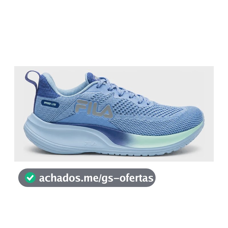 Tênis Fila Feminino Speed Lite Corrida E Treino Confortável Azul 38 Br
