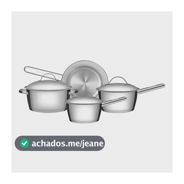 Jogo De Panelas Com 4 Peças Aço Inox Allegra Tramontina