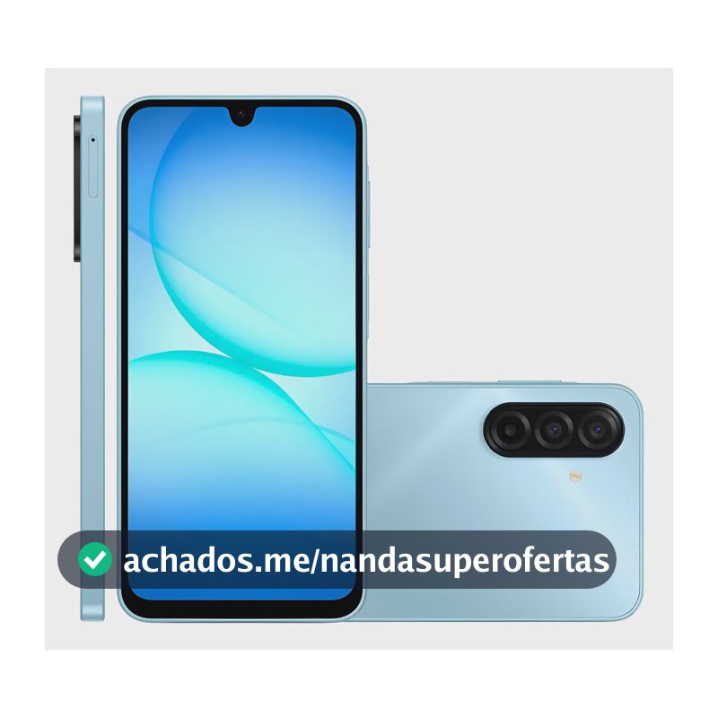 Smartphone Galaxy A17 Câmera Tripla 256 Gb 4g A175 Samsung Azul