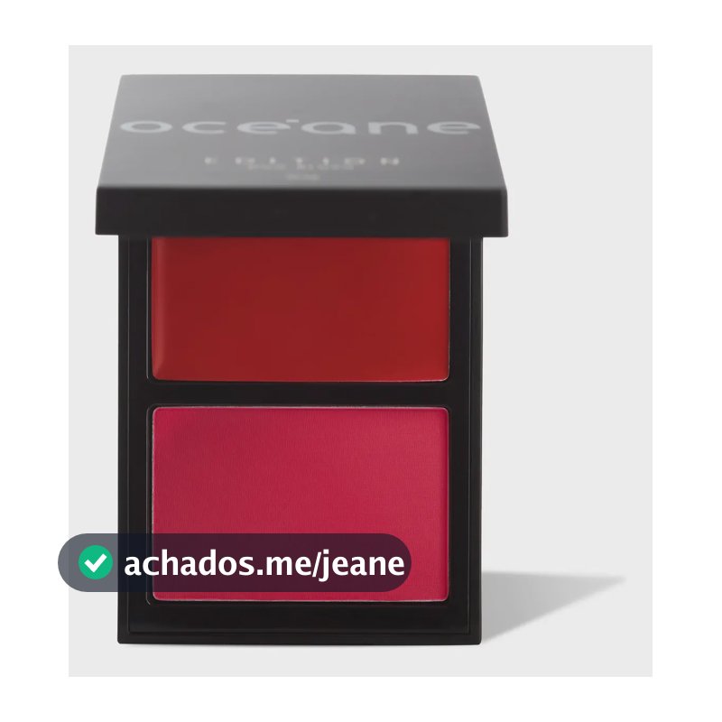 Oceane Blush Cremoso E Em Pó Duo Blush Tom Da Maquiagem Cherry Paint - Cereja