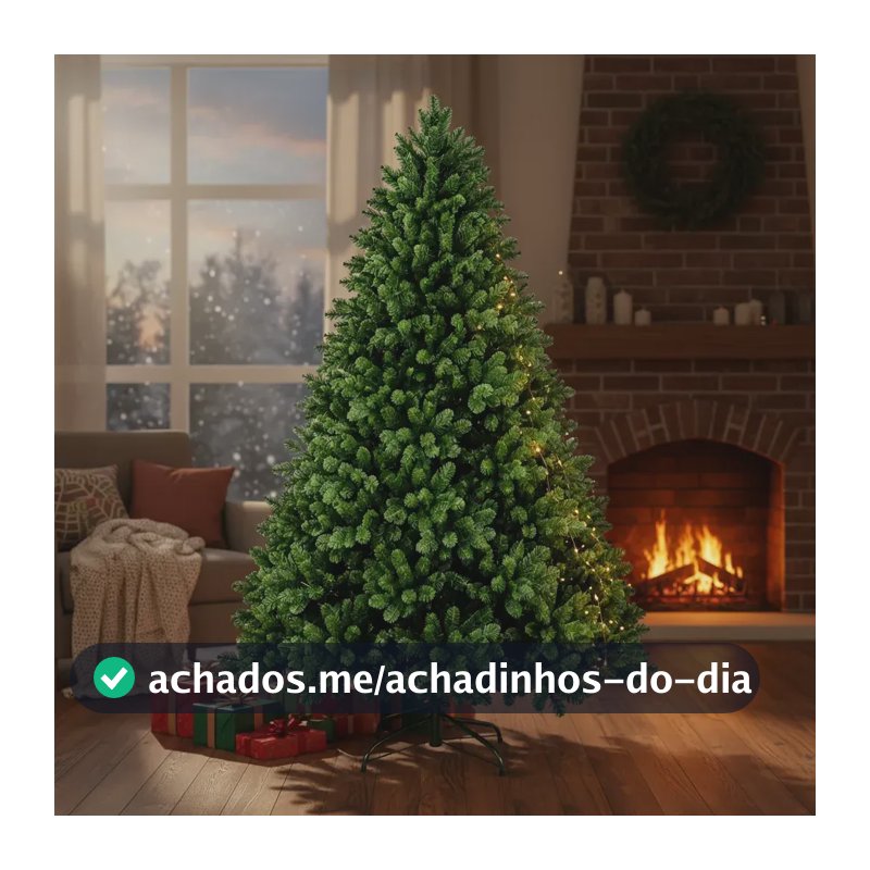 Árvore De Natal 2,40m Verde Tradicional 2300 Galhos Pinheiro Verde