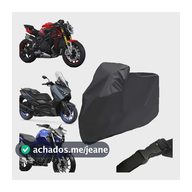Capa Para Moto Forrada Impermeável Térmica Sol Chuva