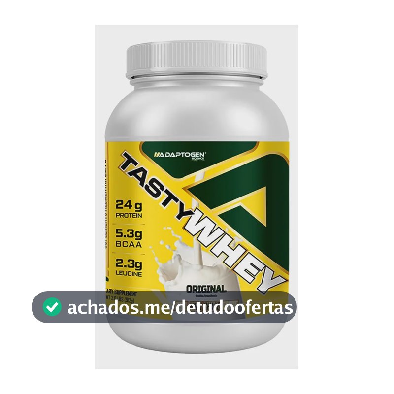 Proteína Adaptogen Science Tasty Whey Gourmet em pó Sem sabor x 900g