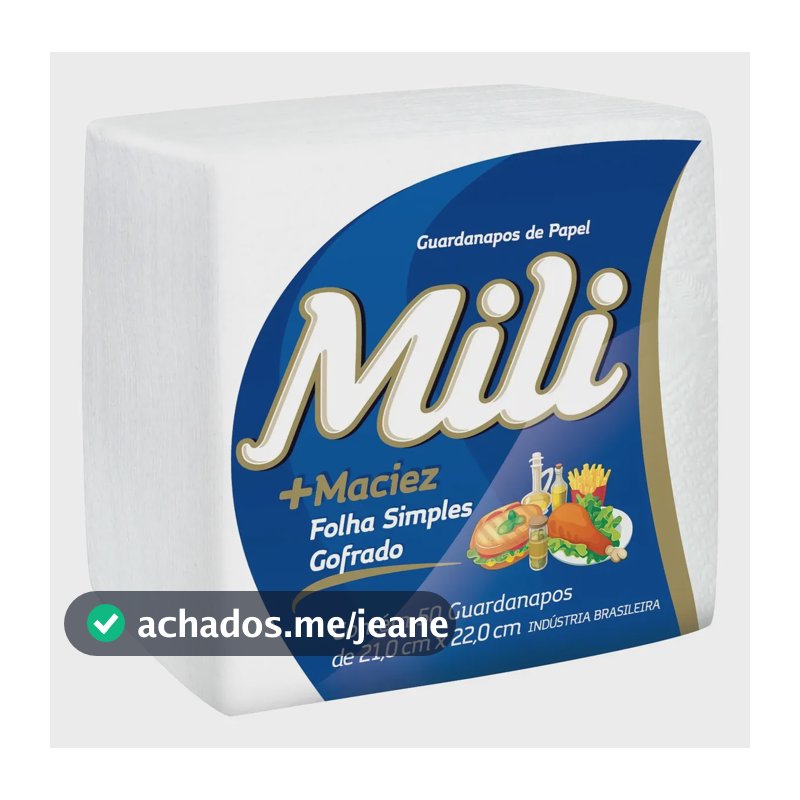 Guardanapo Folha Simples Mili