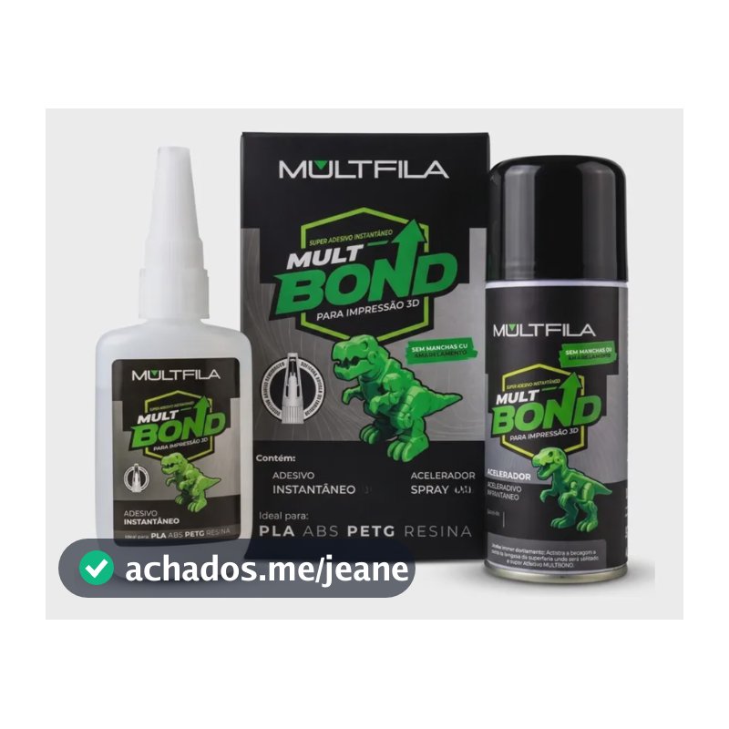 Kit Multbond Pro Cola + Acelerador De Secagem 110gr Sem Cor