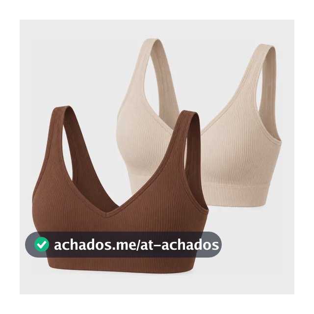 Kit 2 Top Canelado Poliamida Do P Ao Gg Academia Com Fecho