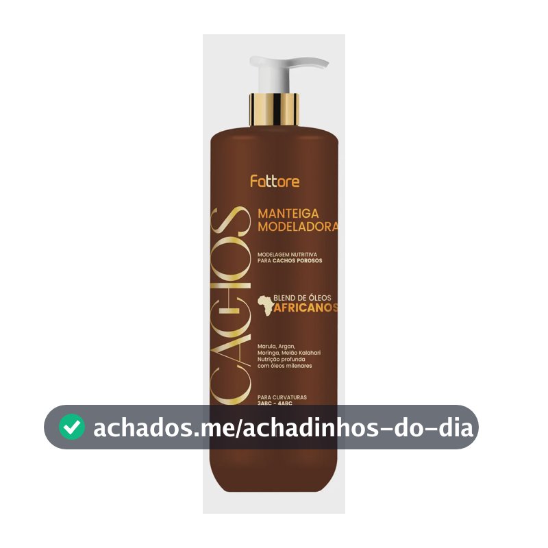 Fattore Cachos Óleos Africanos - Manteiga Modeladora 1l