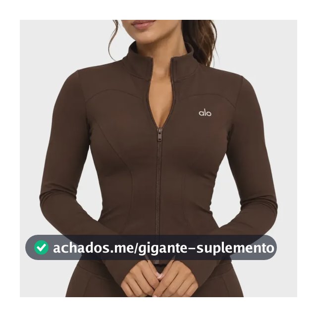 Jaqueta Alo Yoga Feminina Marrom P
