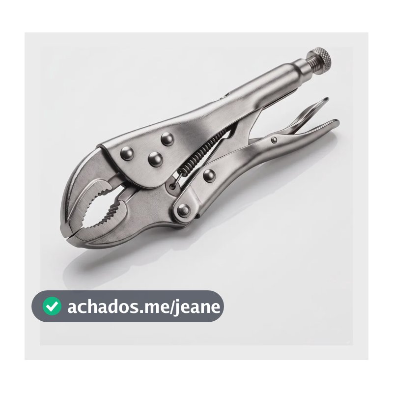 Alicate De Pressão Aço Mordente Curvo 10 Polegadas Resistent