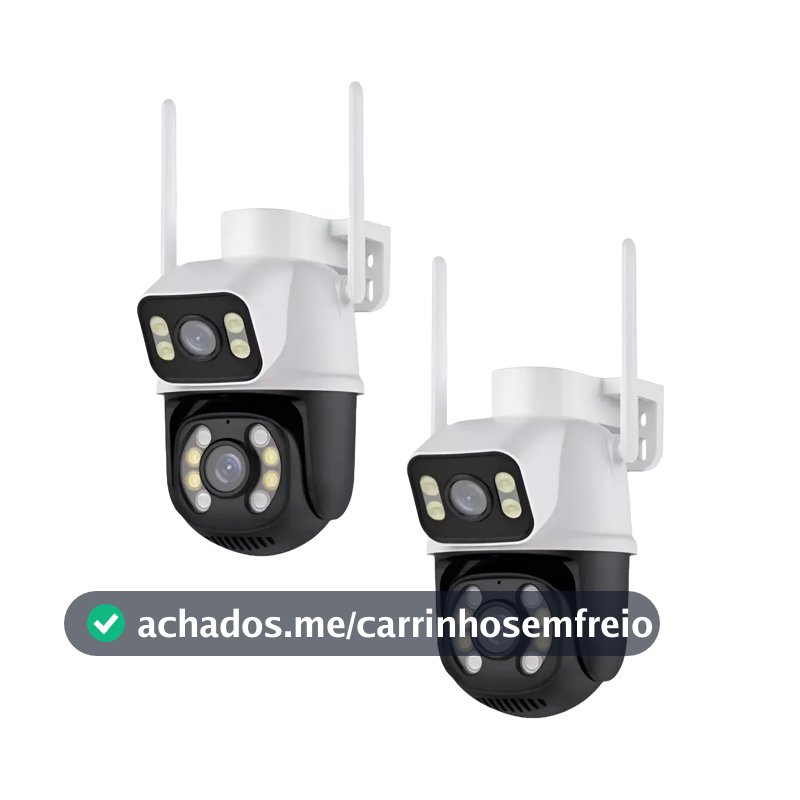 Kit 2 Câmera Wifi Externa A28 App Icsee Dupla Visão 3mp Prova Dágua Cor Branco Estary Shop