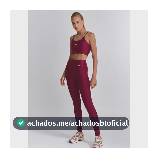 Conjunto Feminino Fitness Zero Transparência Top E Legging Cereja Liso M