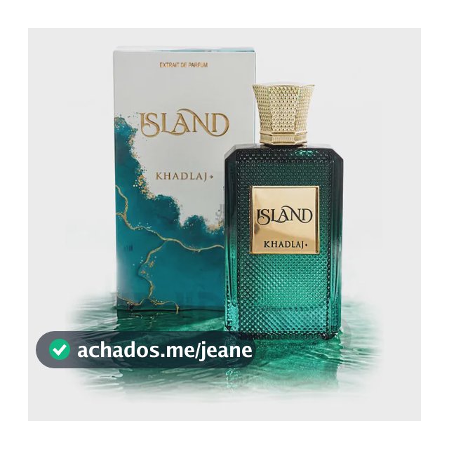 Extrato De Perfume Árabe Island Khadlaj Luxo 100ml Unissex