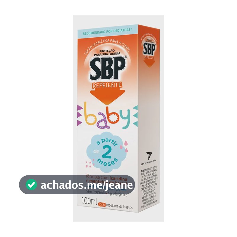 Repelente para Bebê SBP Baby Loção Corporal com Icaridina 100ml