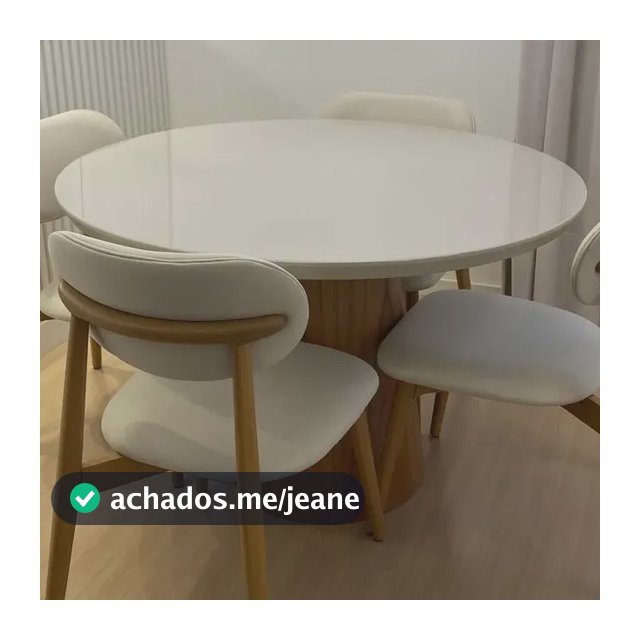 Mesa De Jantar Oval  Moderna E Elegante