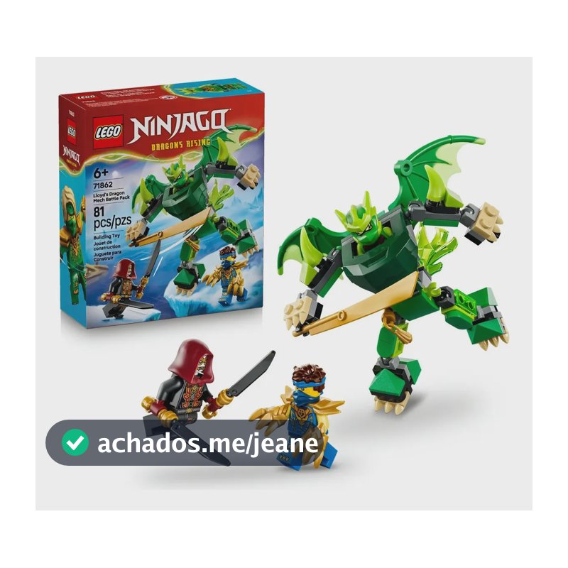 LEGO Ninjago - Pack de Batalha do Robô Dragão do Lloyd - 81 Peças - 71862