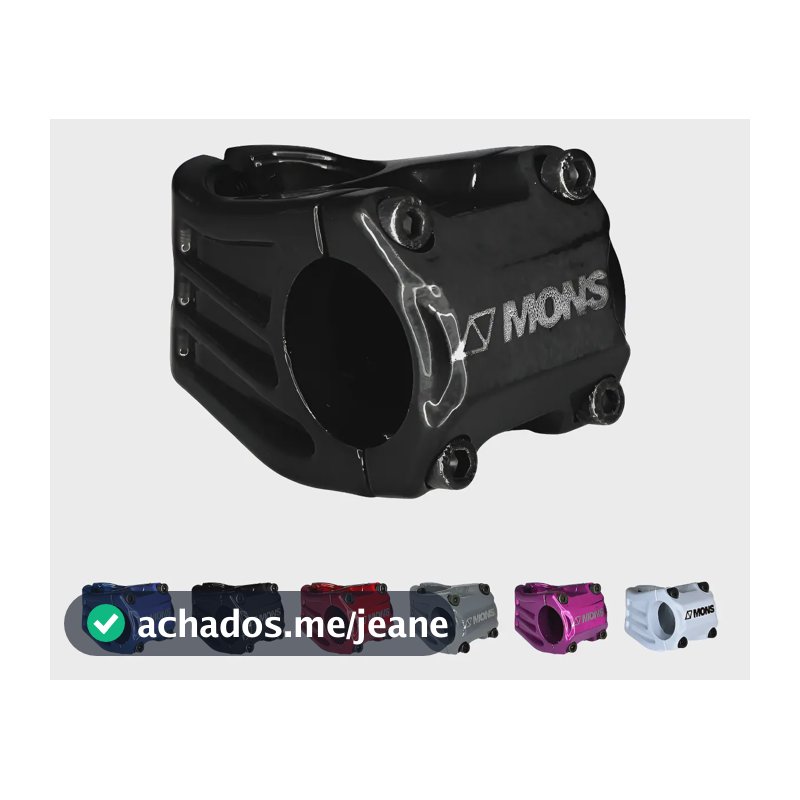 Mesinha Curta Ahead Mesa Suporte Guidão Bike 31.8mm Alumínio Comprimento 4.5 Cm Cor Preto
