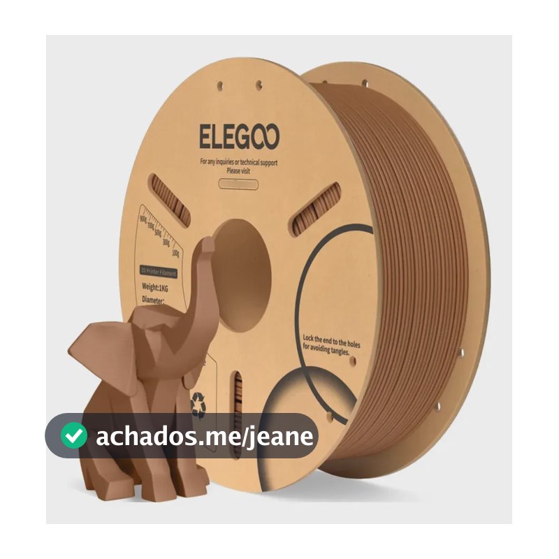 Filamento Elegoo Pla 1.75mm 1kg Marrom