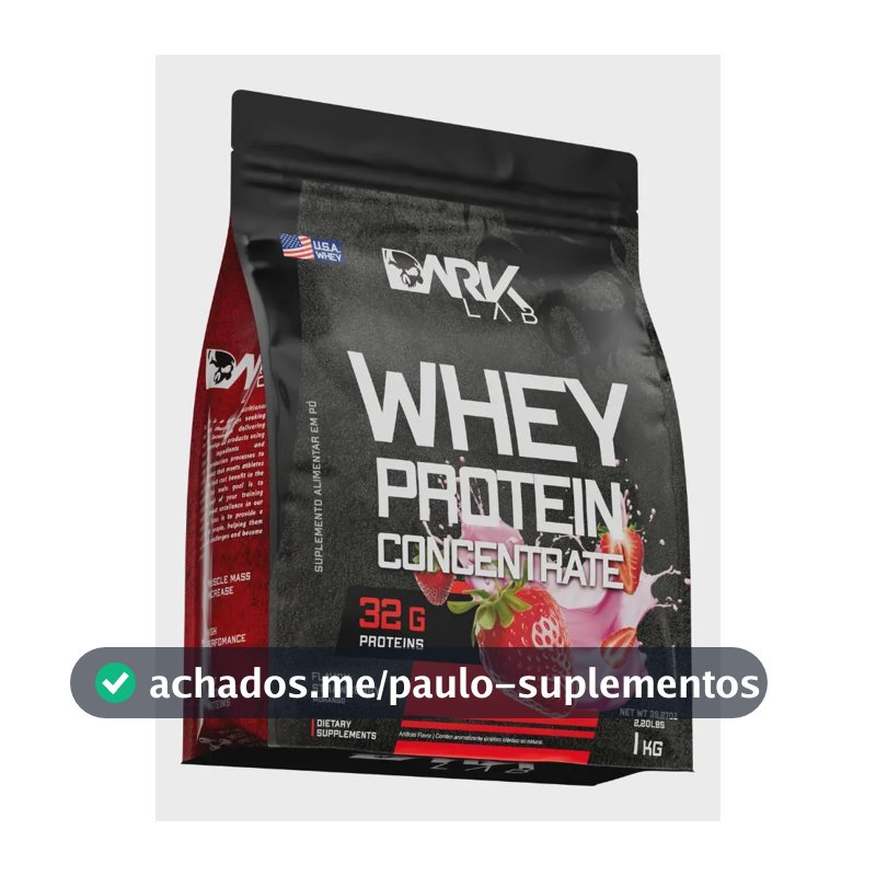 Whey Protein Concentrado 1kg Morango Dark Lab