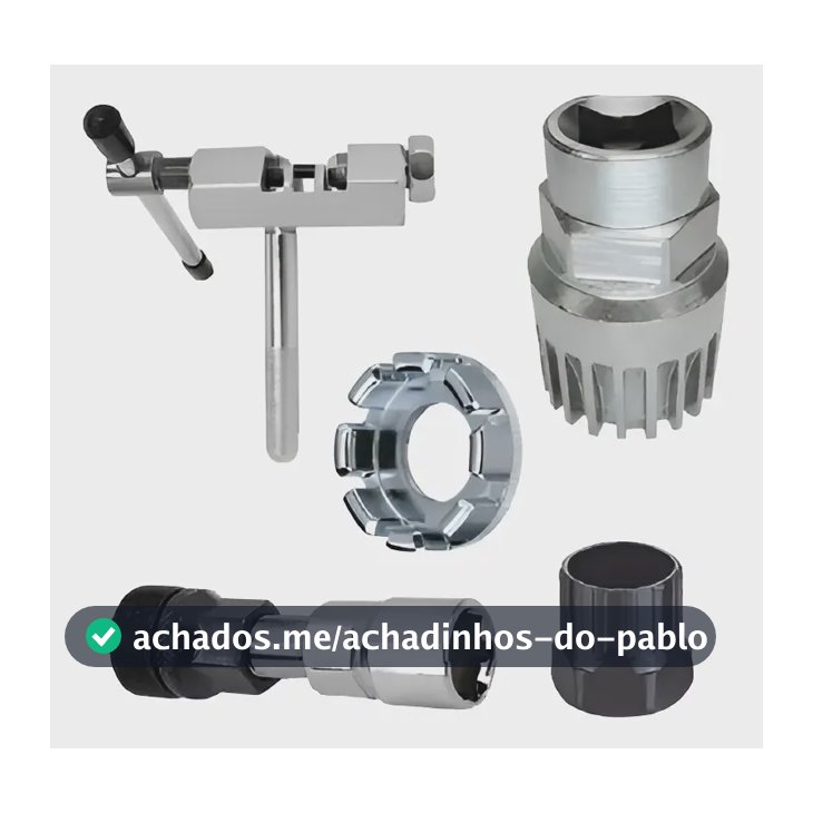 Kit Ferramenta Bike Extrator Pedivela Catraca Saca Corrente