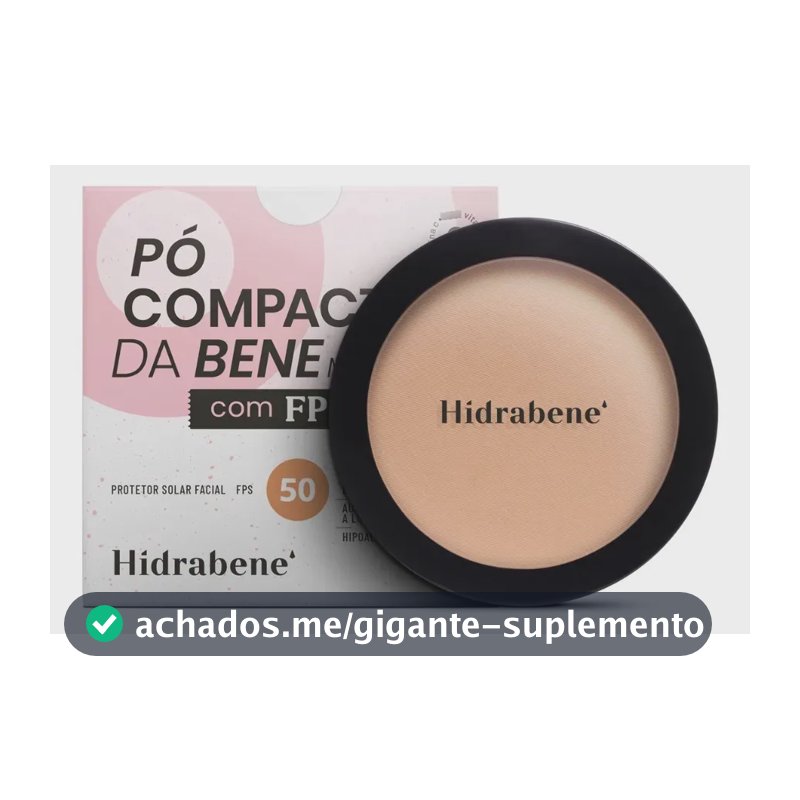 Hidrabene Protetor Solar Facial Fps 50 Pó Compacto 10g Claro