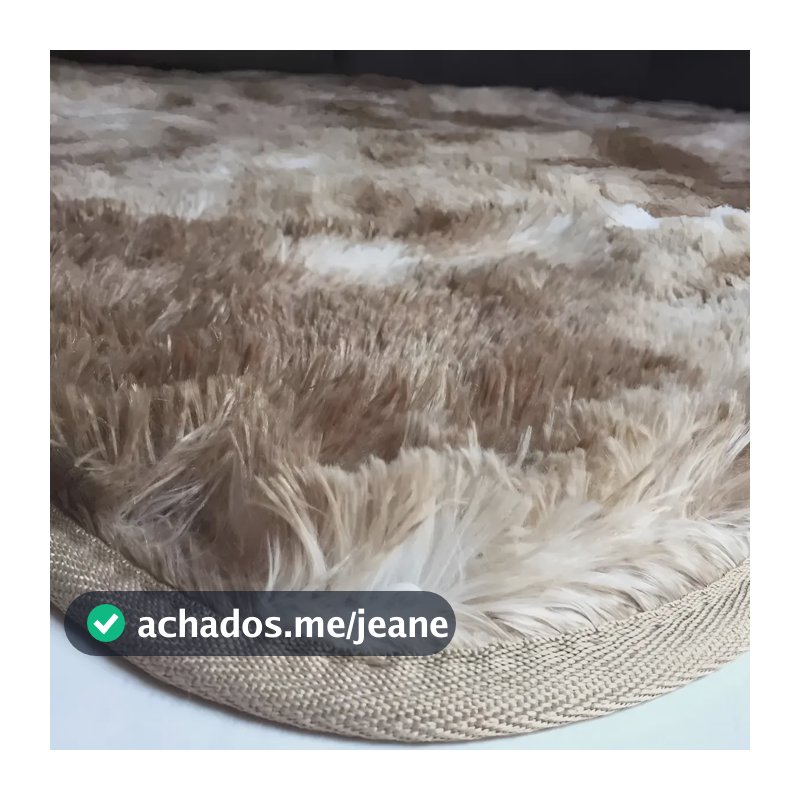 Tapete Costa Oro Shaggy Bege Sala 2x1.5m Moderno Luxo Felpudo Antiderrapante