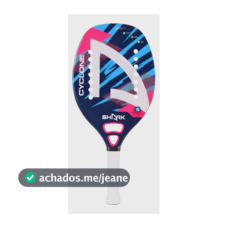 Raquete De Beach Tennis Shark Cyclone Azul Azul