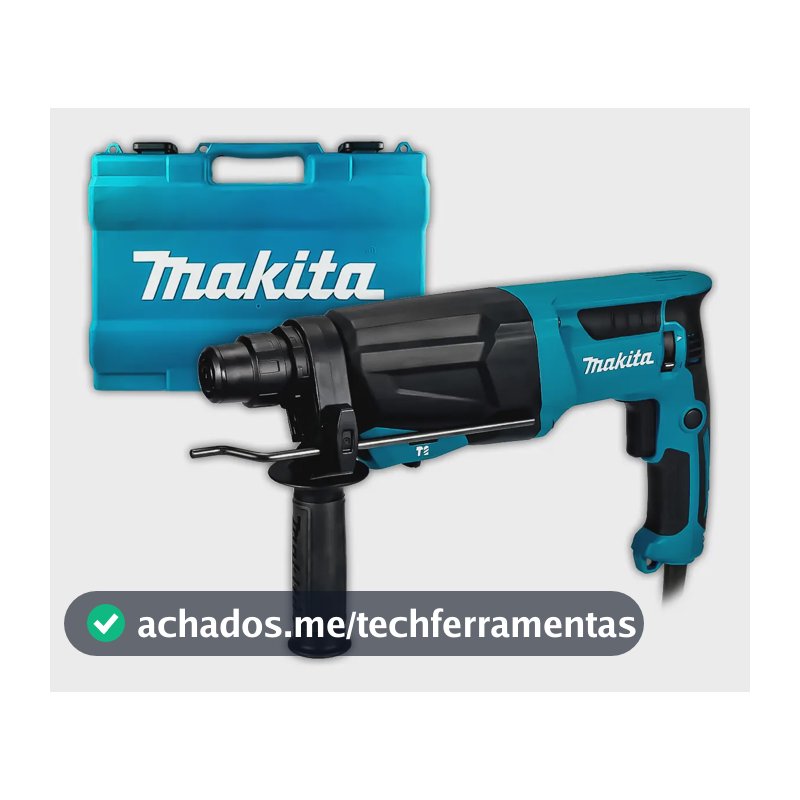 Martelete Combinado 800w Sds Plus Hr2670 Profissional Makita Cor Azul-turquesa