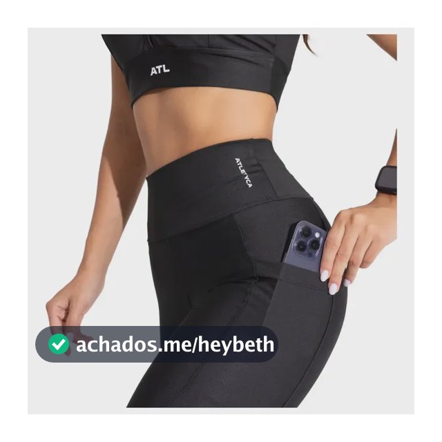 Calça Legging Feminina Fitness Com Bolso Lateral Atletyca