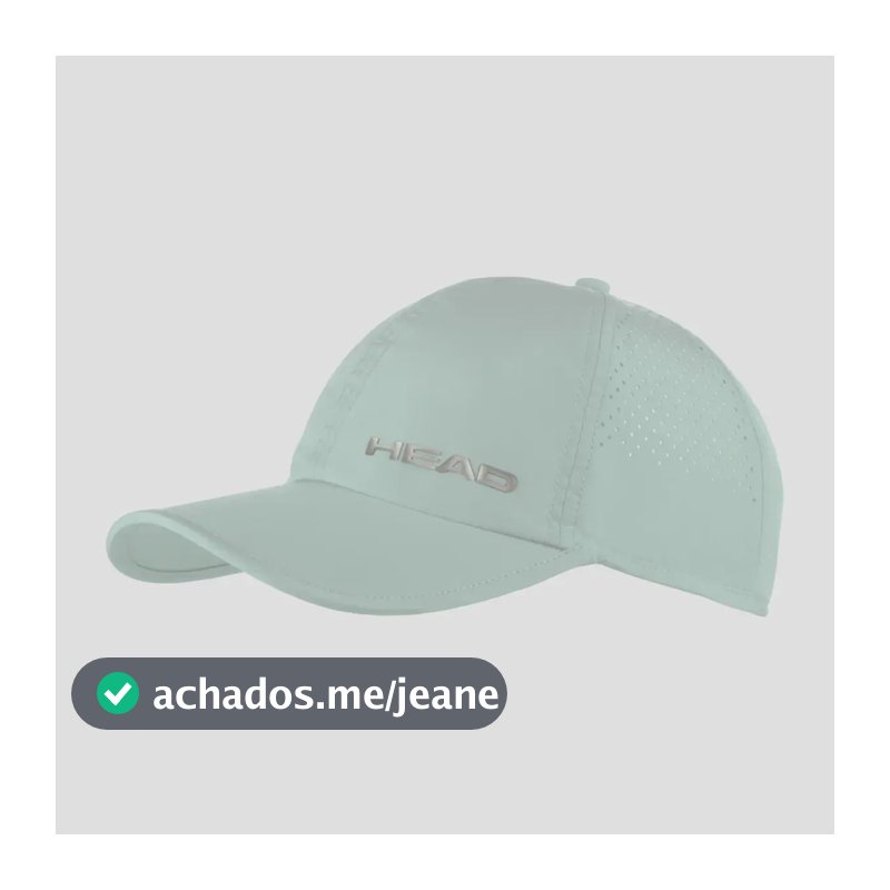 Boné Head Pro Player Cor Aqua Tenis Padel Velcro Prot Uv Aqua Único Logo