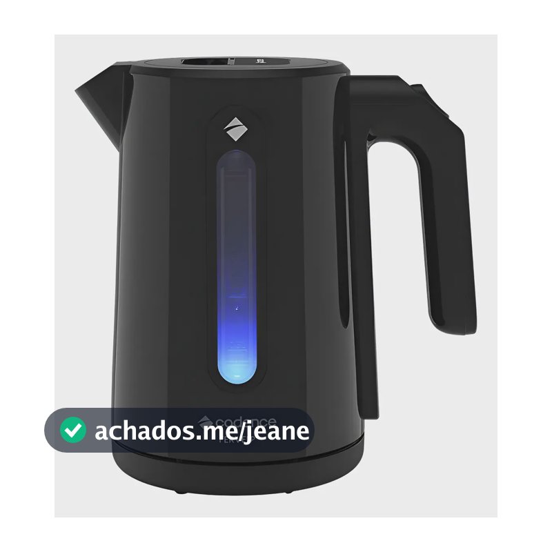 Chaleira Elétrica Cadence 1,9L 1200W Ferveu Preto CEL390