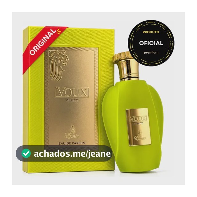 Perfume Voux Zingy Emir Paris Corner Eau De Parfum 100ml Original Com Selo
