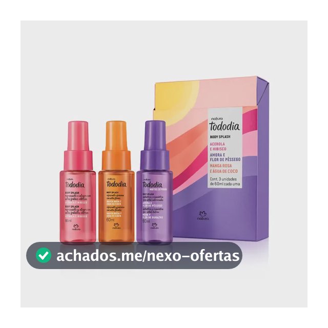 Kit Natura Tododia Body Splash Miniaturas Verão (3 Unidades)