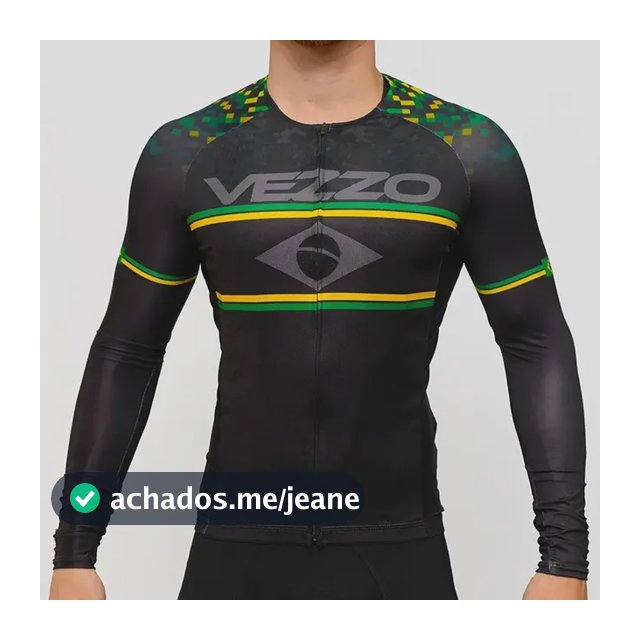 Camisa Bike Vezzo Elite Ciclismo Manga Longa Unissex Pedal