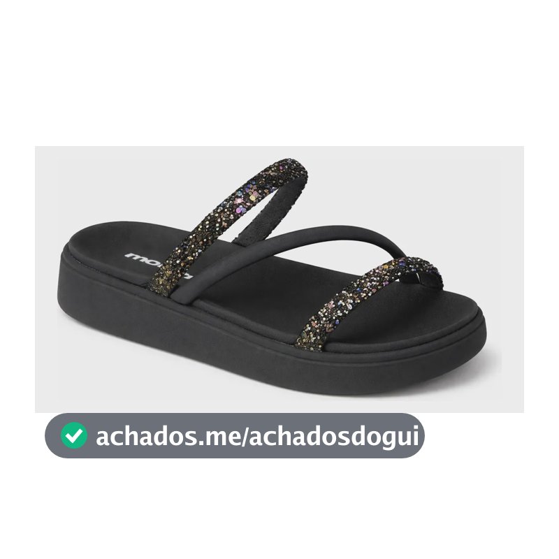 Sandália Feminina Brilho Strass Tendência Moda Original