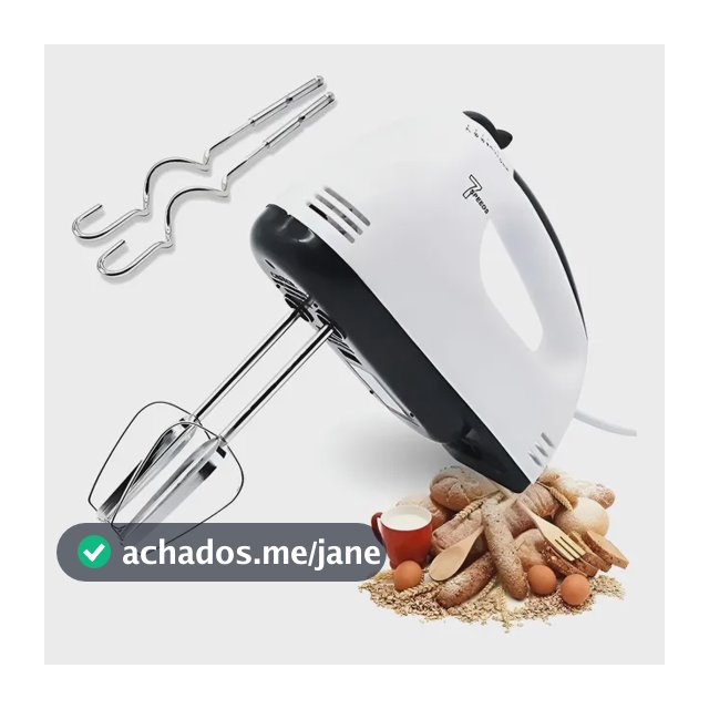 Batedeira De Mão Elétrica 127v 7 Velocidades 260w Branco 127v
