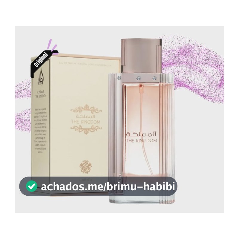 Perfume Árabe Feminino The Kingdom Lattafa 100ml Original Nf