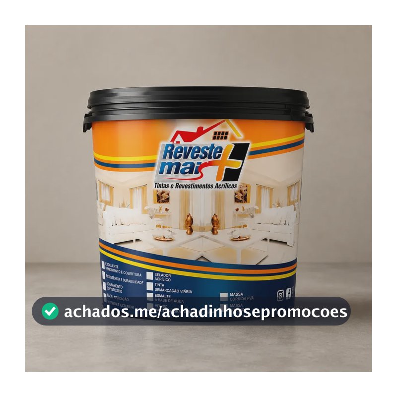 Massa Corrida Reveste Mais 23kg Uso Interno